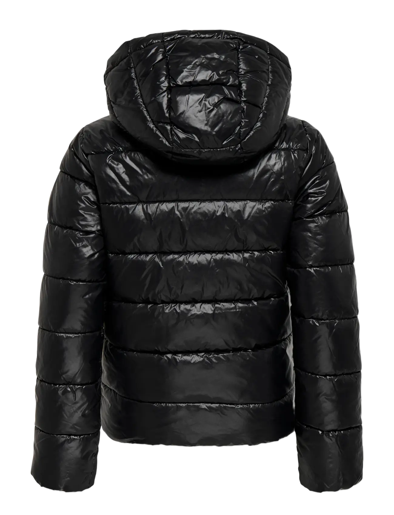 Kids Only - KOGKAJSA LIGHT QUILT HOOD JKT OTW NOOS - talvejoped - black - 1