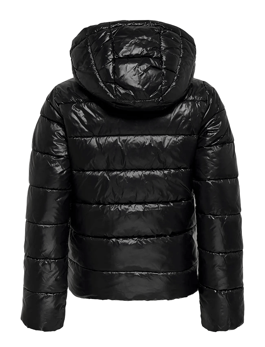 Kids Only - KOGKAJSA LIGHT QUILT HOOD JKT OTW NOOS - talvejoped - black - 1