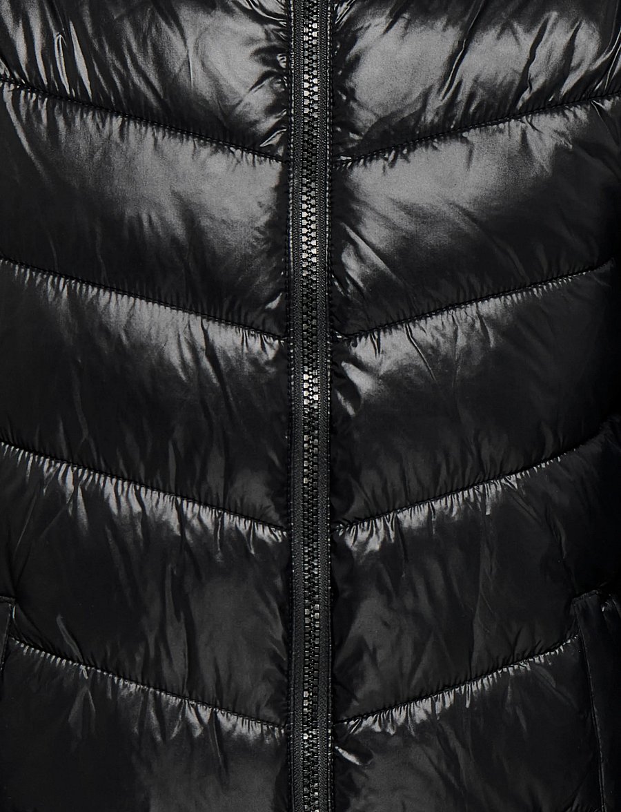 Kids Only - KOGKAJSA LIGHT QUILT HOOD JKT OTW NOOS - winterjacke - black - 2