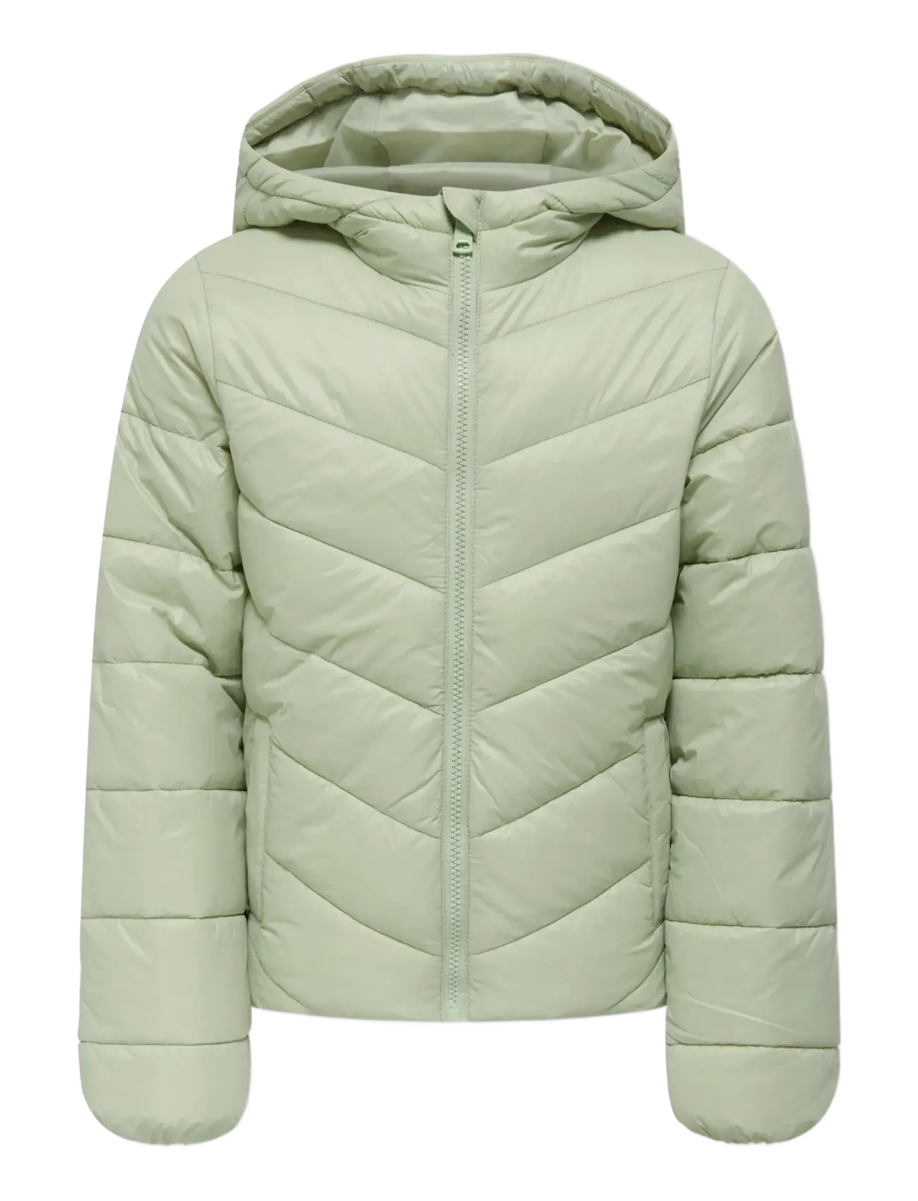 Kids Only KOGKAJSA LIGHT QUILT HOOD JKT OTW NOOS - Talvejope - DESERT SAGE / green
