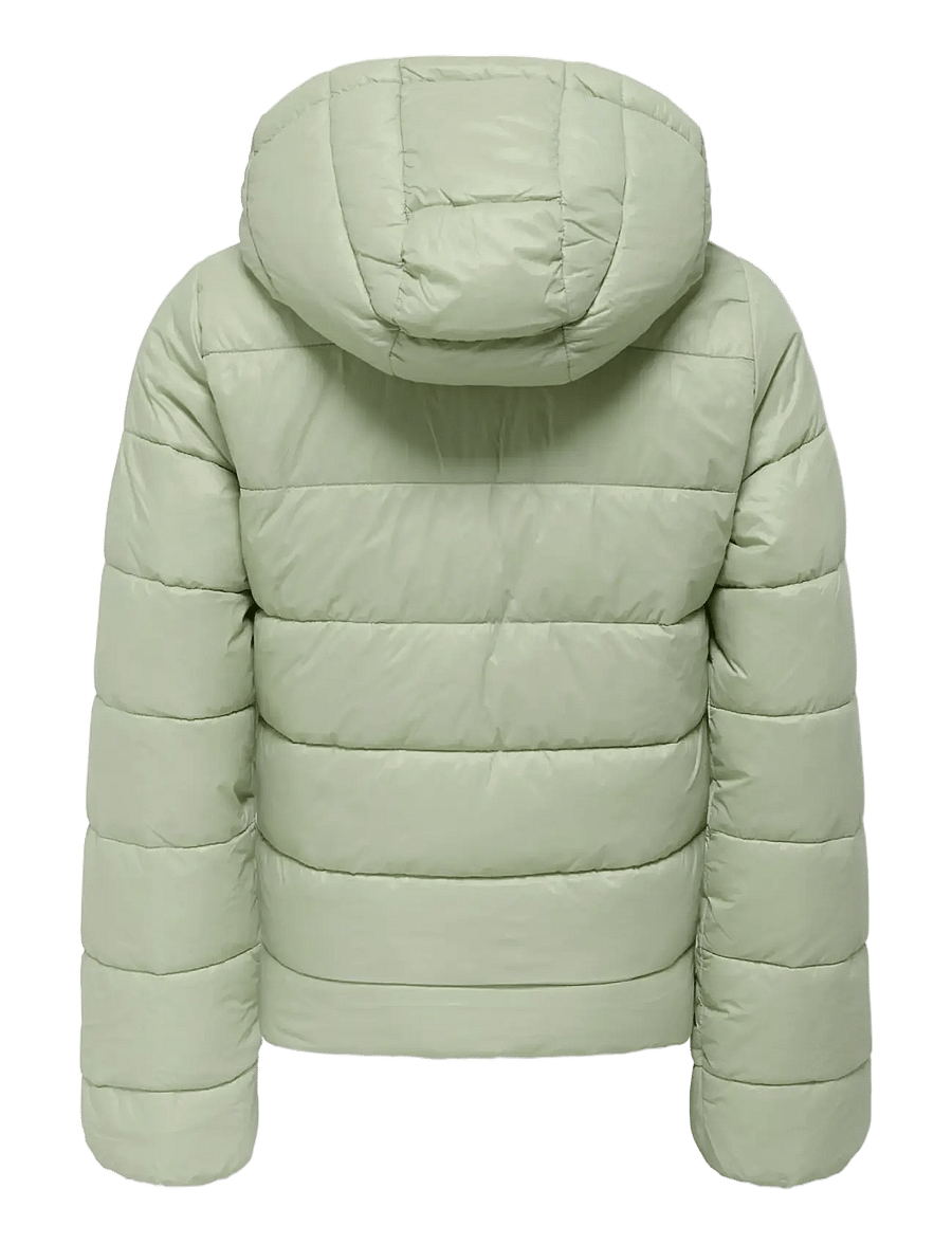 Kids Only - KOGKAJSA LIGHT QUILT HOOD JKT OTW NOOS - Žieminė striukė - desert sage - 1