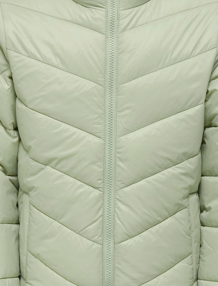 Kids Only - KOGKAJSA LIGHT QUILT HOOD JKT OTW NOOS - Žieminė striukė - desert sage - 2