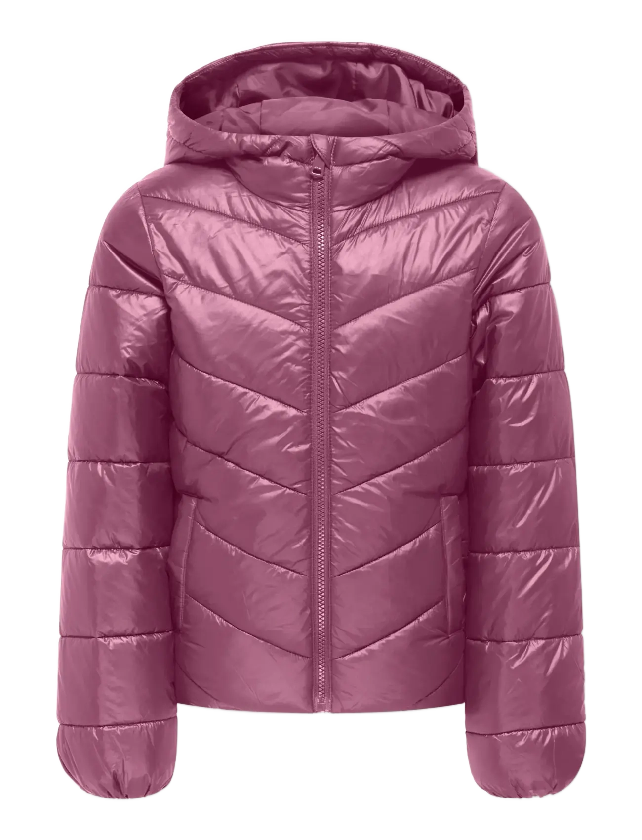 Kids Only KOGKAJSA LIGHT QUILT HOOD JKT OTW NOOS - Talvejope - GRAPE NECTAR / pink/rose