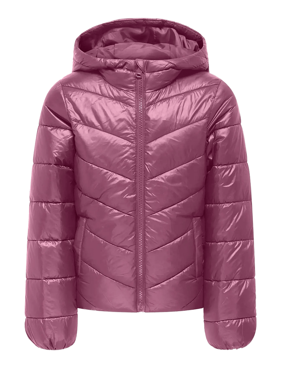 Kids Only - KOGKAJSA LIGHT QUILT HOOD JKT OTW NOOS - vinterjakker - grape nectar - 0