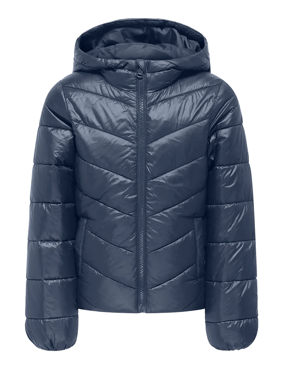 Kids Only - KOGKAJSA LIGHT QUILT HOOD JKT OTW NOOS - vinterjakker - vintage indigo - 0
