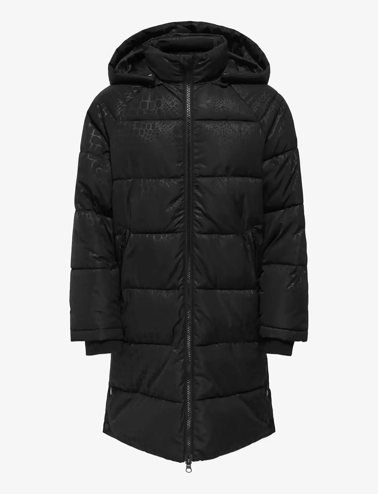 Kids Only - KOGMIA L/S AOP PUFFER COAT OTW - talvejope - black - 0