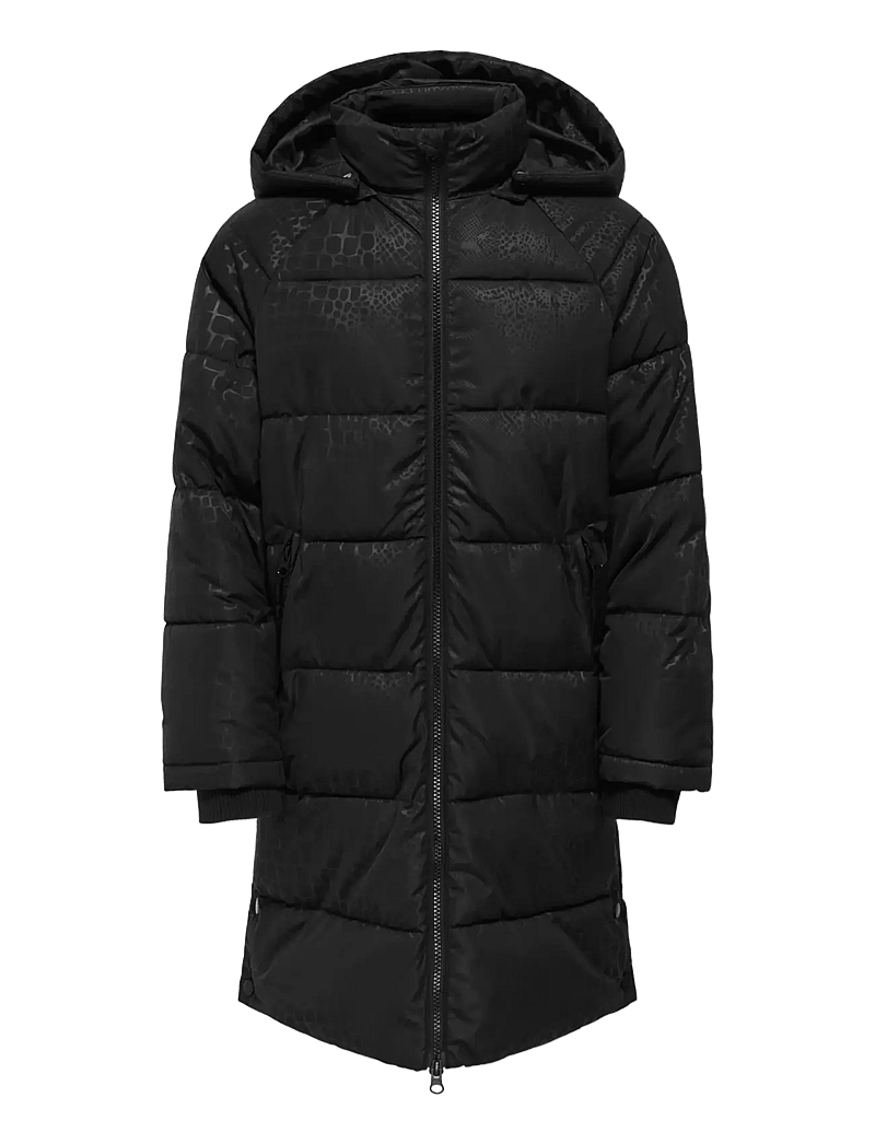 Kids Only - KOGMIA L/S AOP PUFFER COAT OTW - talvejope - black - 0