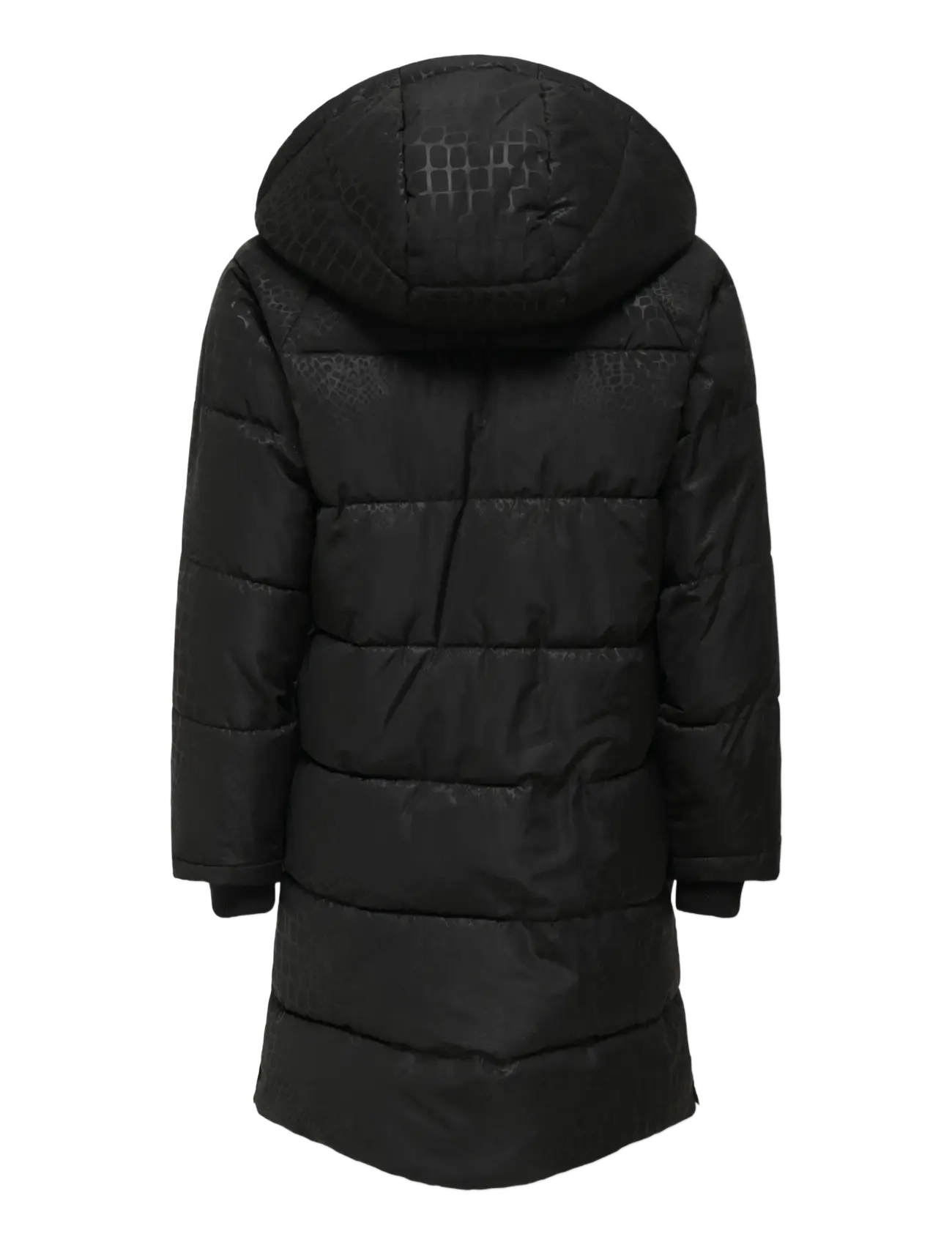 Kids Only - KOGMIA L/S AOP PUFFER COAT OTW - talvitakki - black - 2
