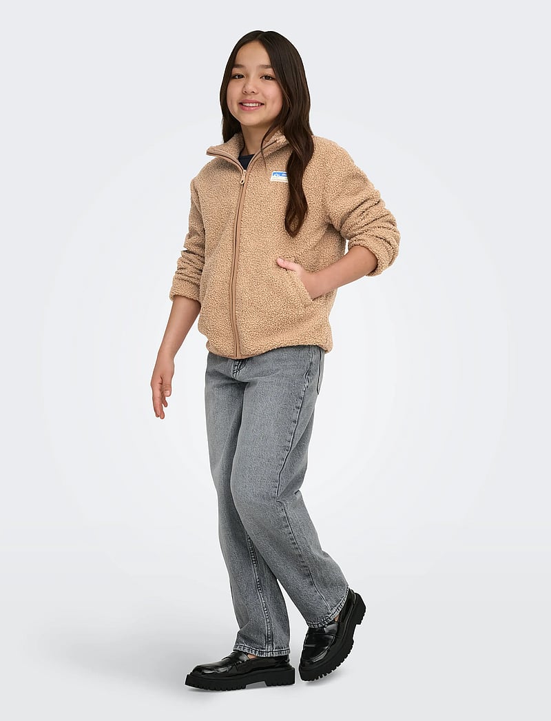 Kids Only - KOGEVA LIFE TEDDY JACKET CP OTW NOOS - fleece jackets - cuban sand - 5