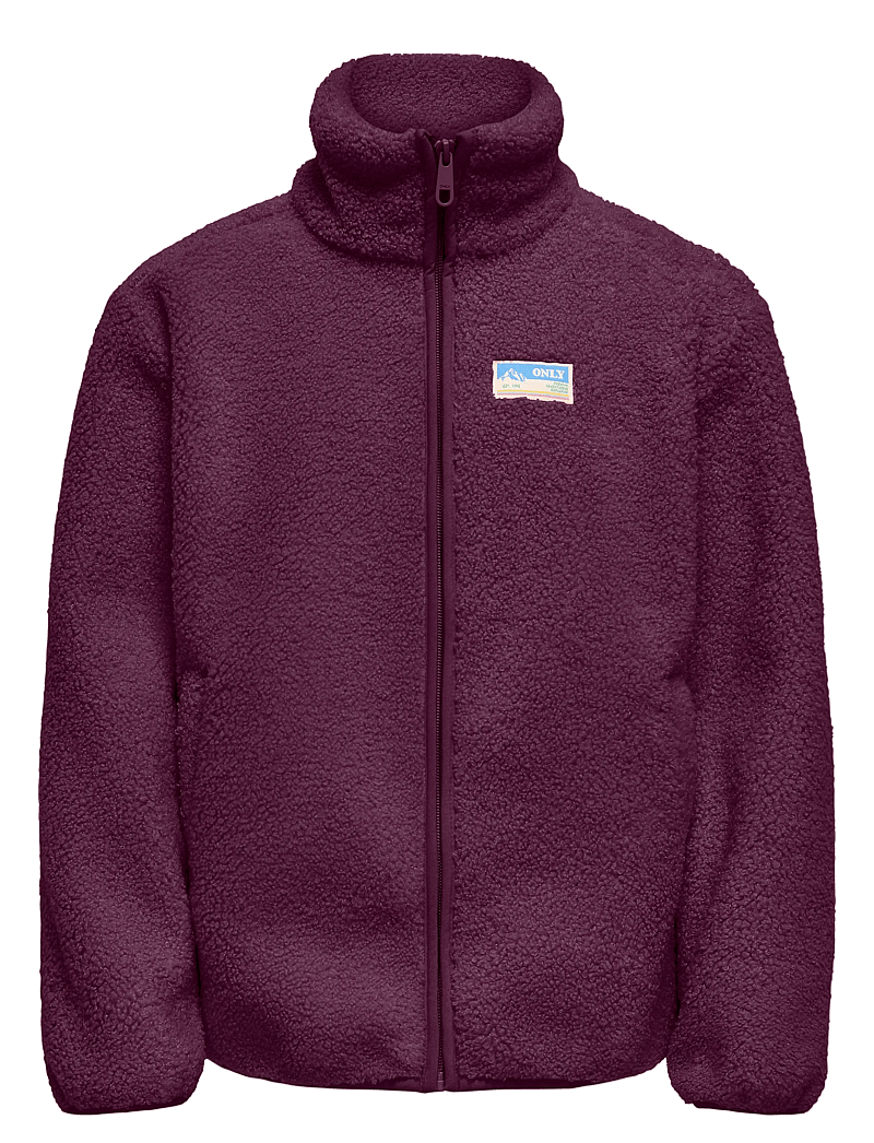 Kids Only - KOGEVA LIFE TEDDY JACKET CP OTW NOOS - fleecejacken - mauve wine - 1