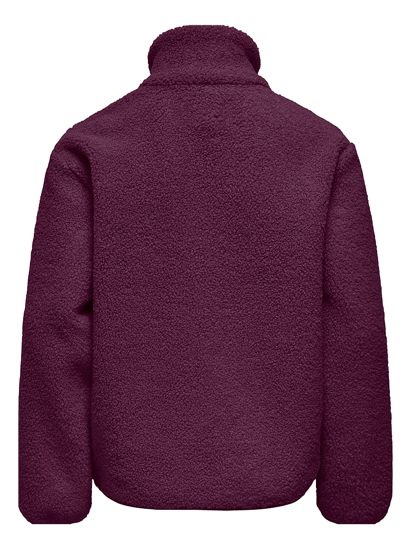 Kids Only - KOGEVA LIFE TEDDY JACKET CP OTW NOOS - fleecejacken - mauve wine - 2