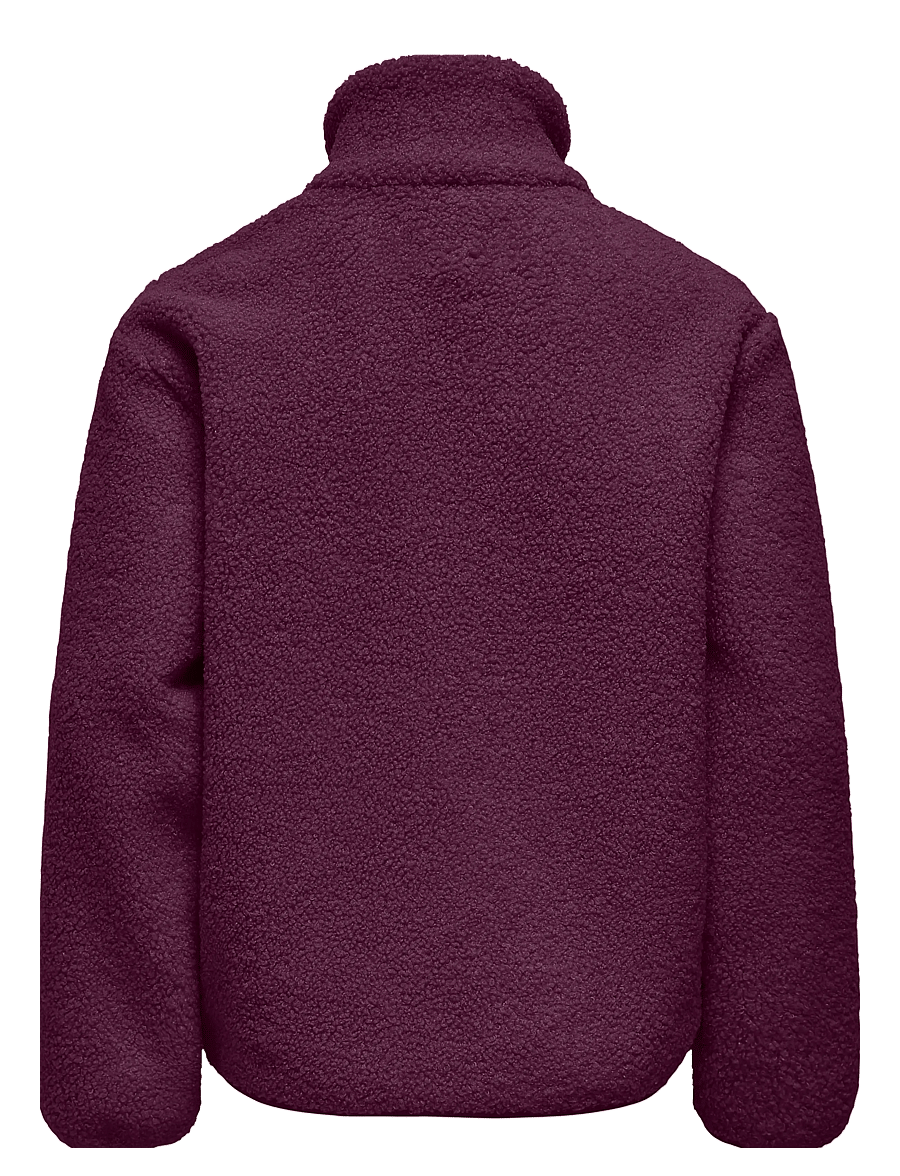 Kids Only - KOGEVA LIFE TEDDY JACKET CP OTW NOOS - fleecejacken - mauve wine - 2