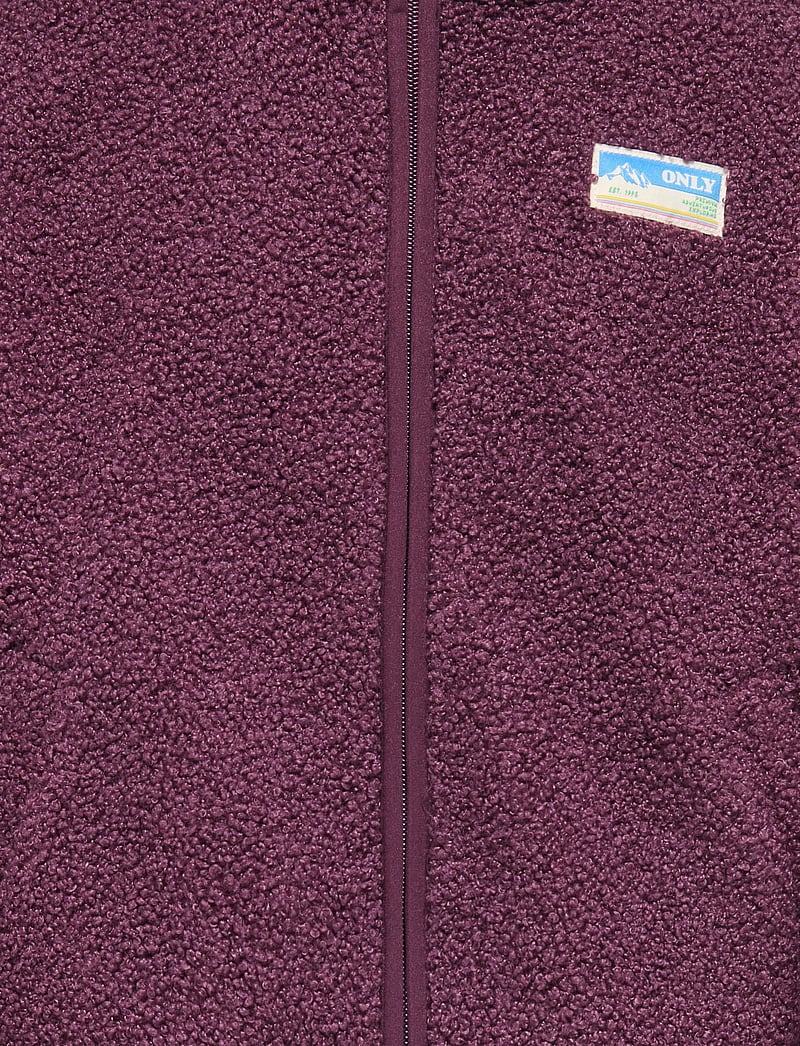 Kids Only - KOGEVA LIFE TEDDY JACKET CP OTW NOOS - fleecejacken - mauve wine - 4