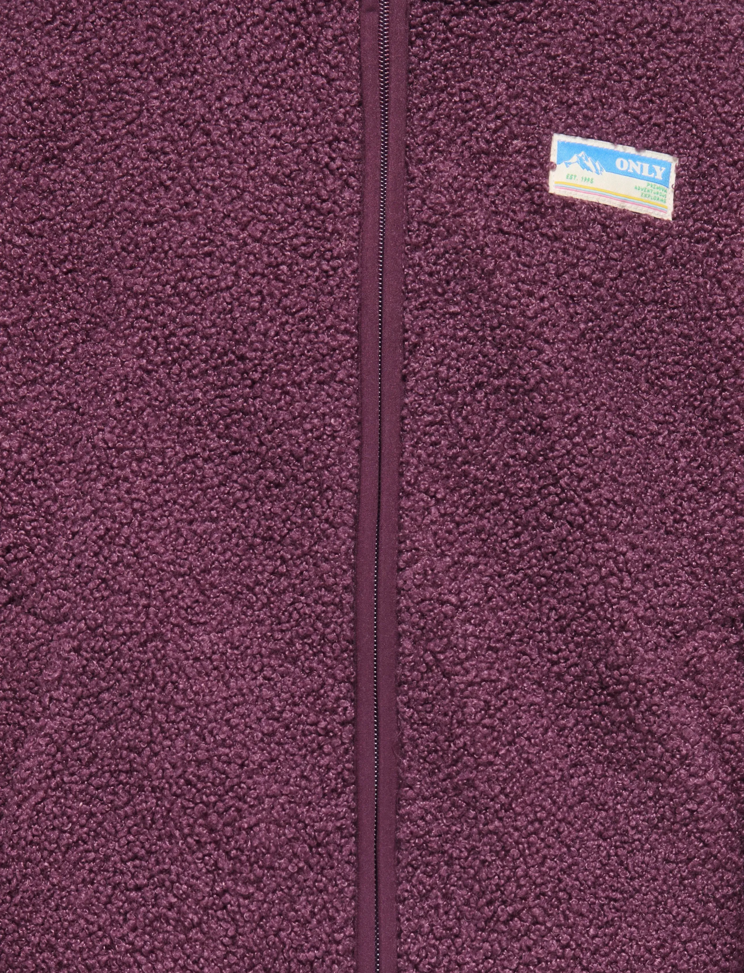 Kids Only - KOGEVA LIFE TEDDY JACKET CP OTW NOOS - fleecejacken - mauve wine - 4