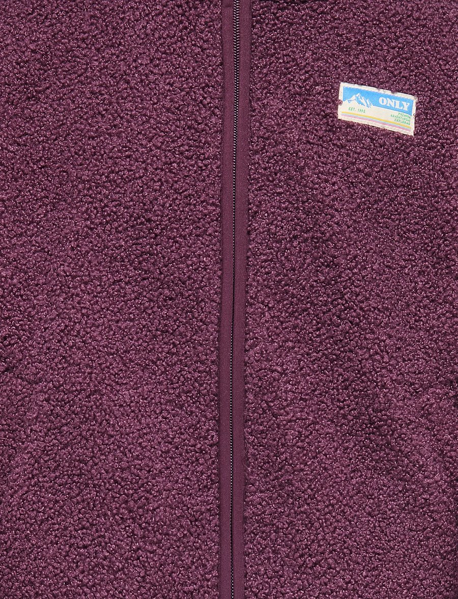 Kids Only - KOGEVA LIFE TEDDY JACKET CP OTW NOOS - fleecejacken - mauve wine - 4
