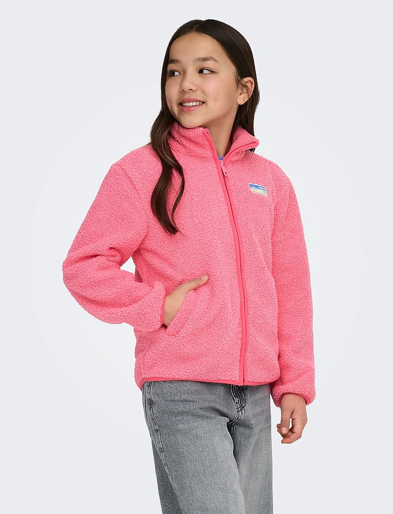 Kids Only - KOGEVA LIFE TEDDY JACKET CP OTW NOOS - fliisjakid - pink lemonade - 0