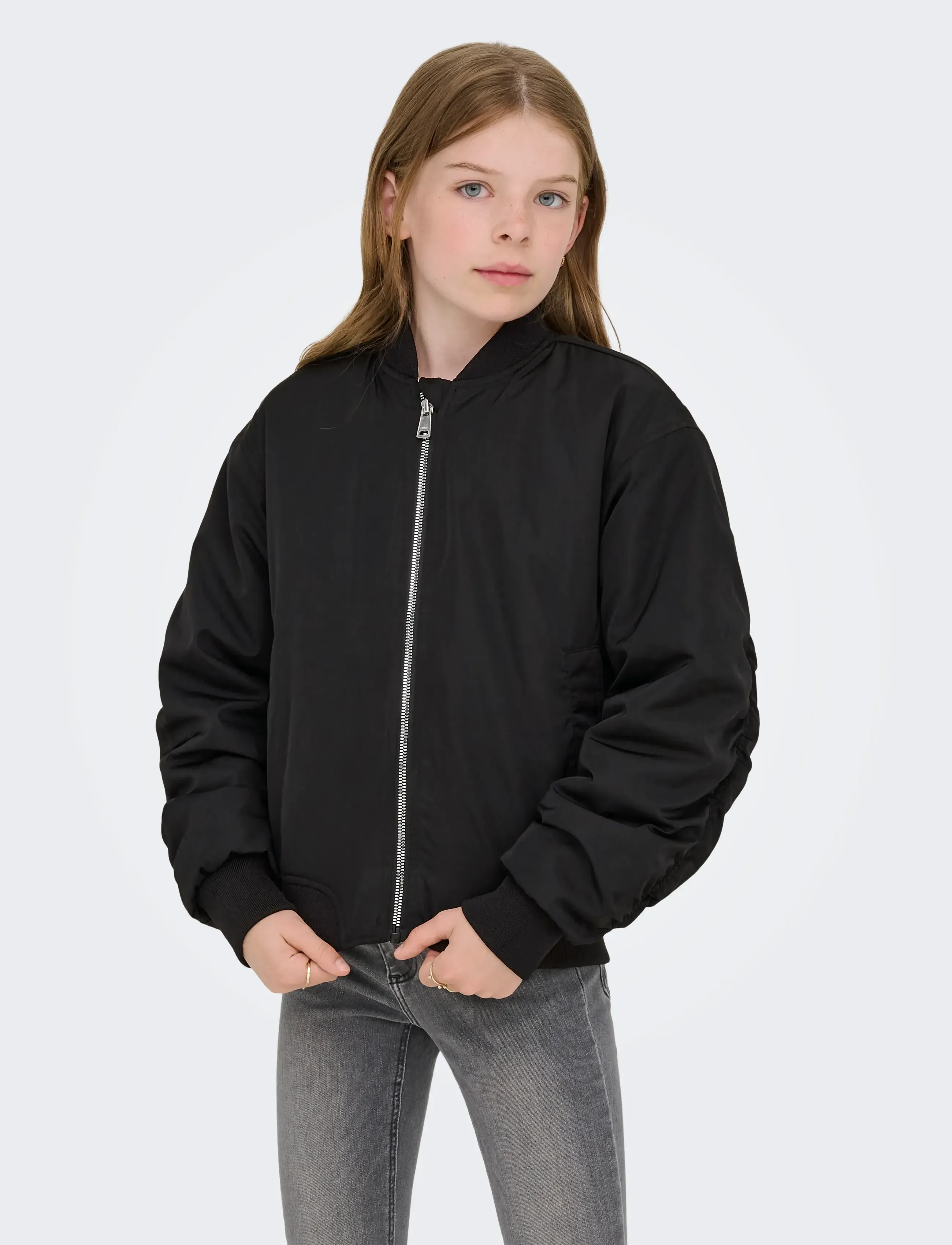 Kids Only Kogminna Aw Life Padded Bomber Cp Otw, 152, Black, Jakker & Frakker > Bomber, Børn
