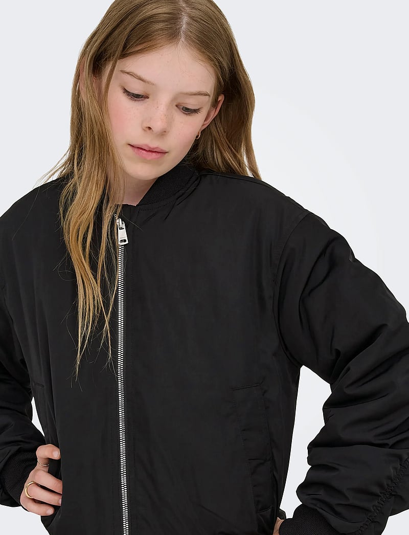 Kids Only - KOGMINNA AW LIFE PADDED BOMBER CP OTW - bomberjacken - black - 4