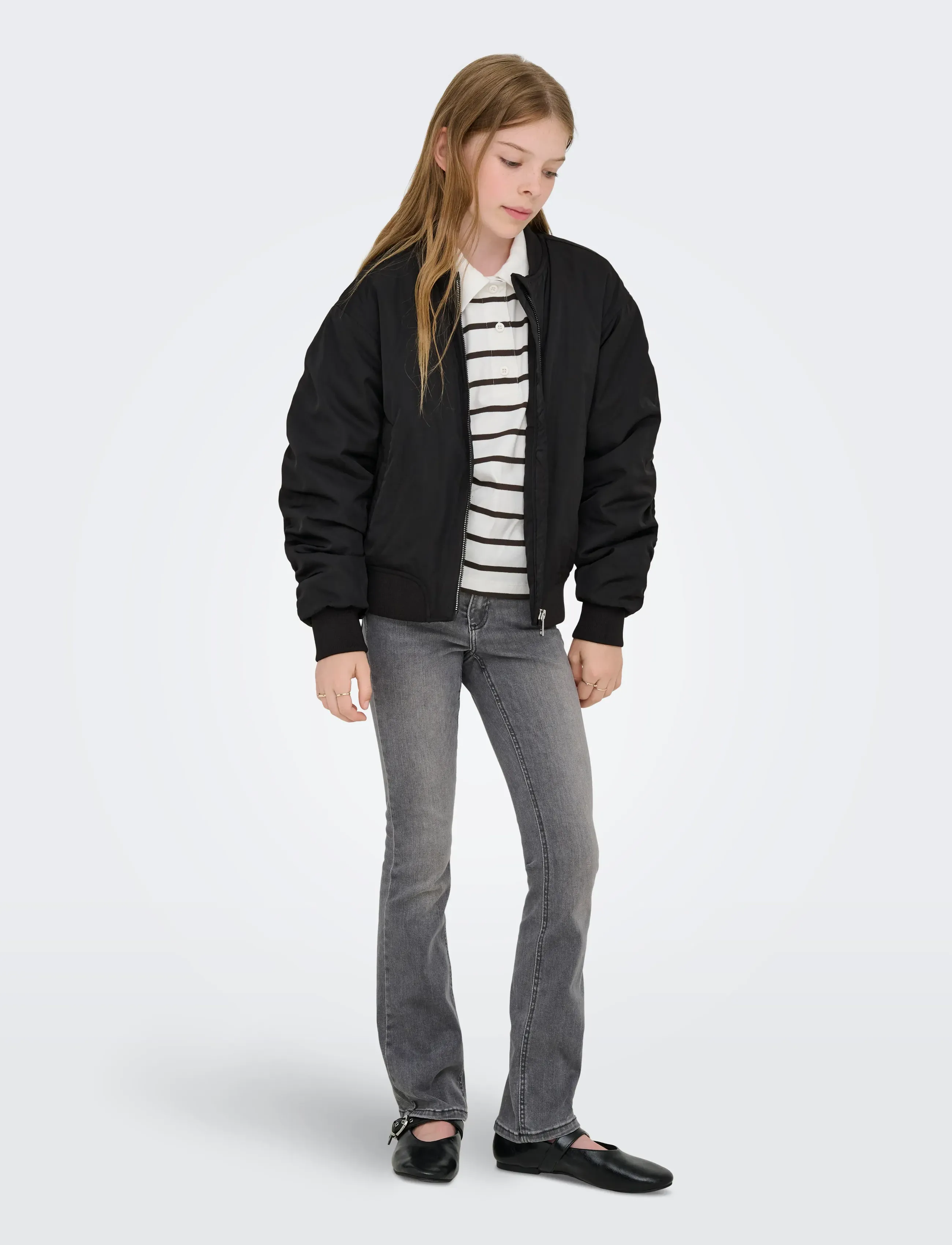 Kids Only - KOGMINNA AW LIFE PADDED BOMBER CP OTW - bomberjacken - black - 5
