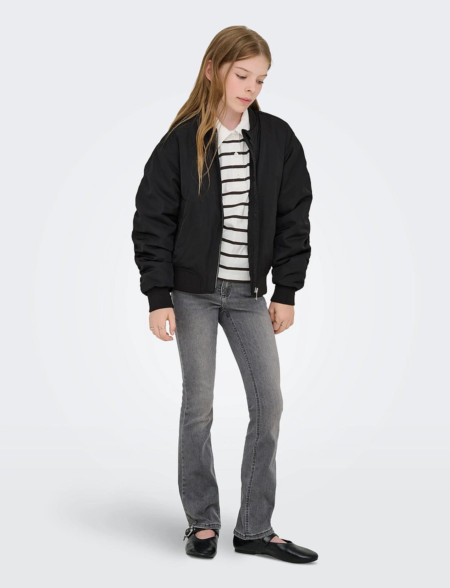 Kids Only - KOGMINNA AW LIFE PADDED BOMBER CP OTW - bomberjacken - black - 5