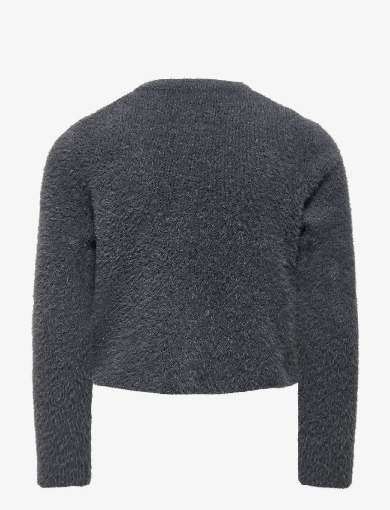 Kids Only - KOGPIUMO PETRA PEARL O-NECK CAR KNT NOOS - cardigans - blackened pearl - 1