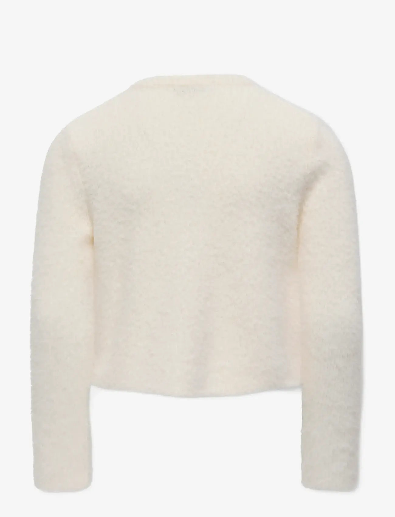 Kids Only - KOGPIUMO PETRA PEARL O-NECK CAR KNT NOOS - cardigans - cloud dancer - 2