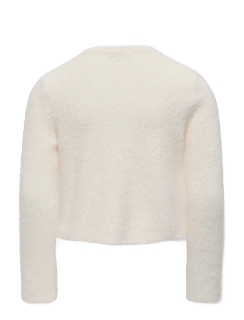 Kids Only - KOGPIUMO PETRA PEARL O-NECK CAR KNT NOOS - cardigans - cloud dancer - 2