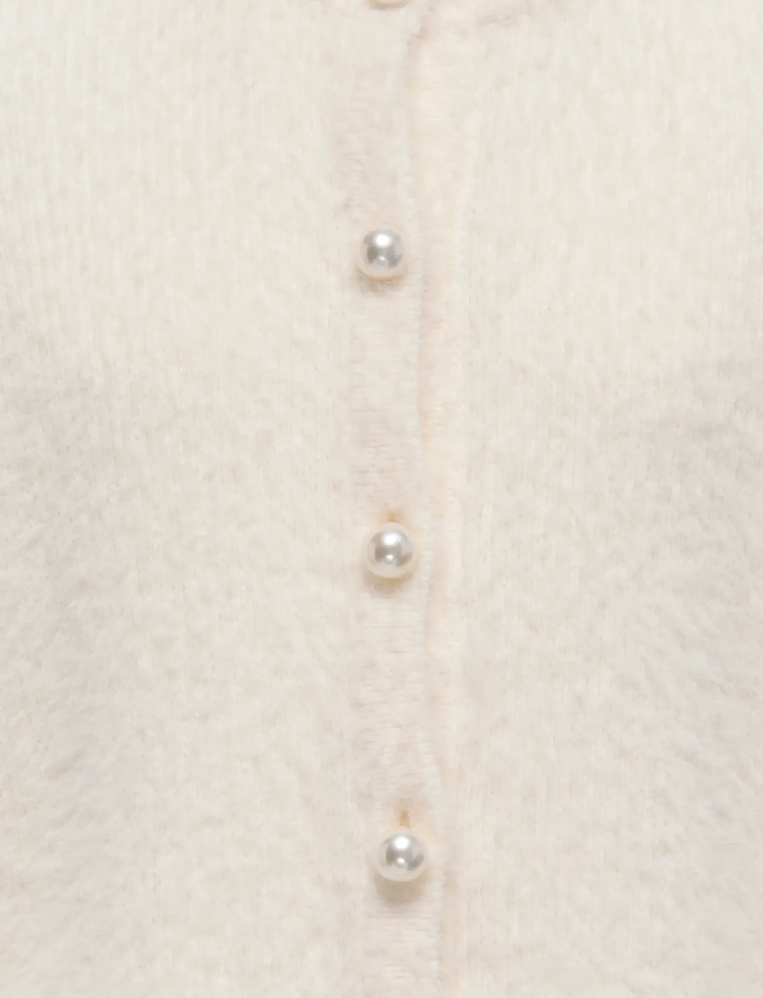 Kids Only - KOGPIUMO PETRA PEARL O-NECK CAR KNT NOOS - gilets - cloud dancer - 3