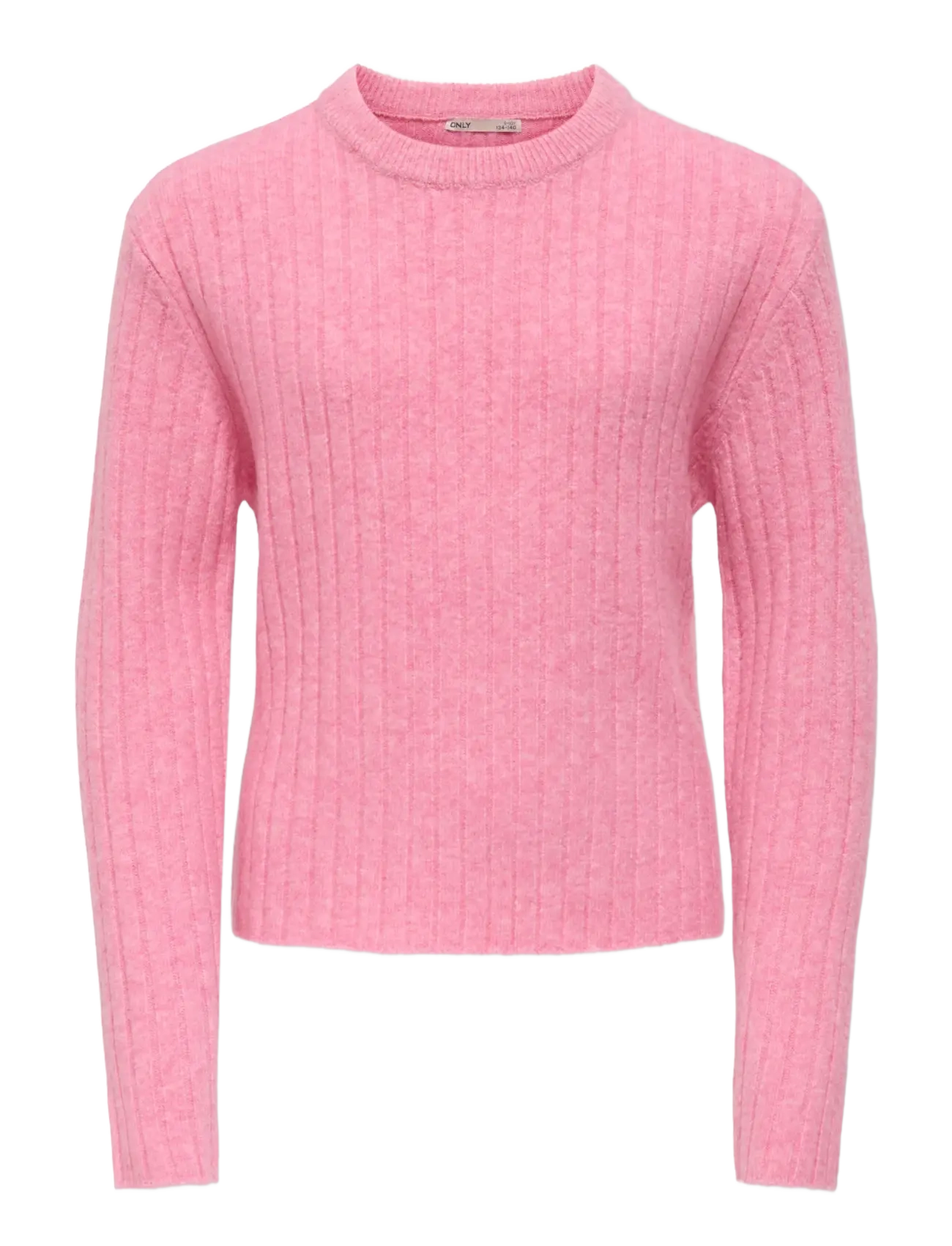 Kids Only KOGJEANETT LIFE LS RIB O-NECK CP KNT - Oberteile - SEA PINK / pink/rose