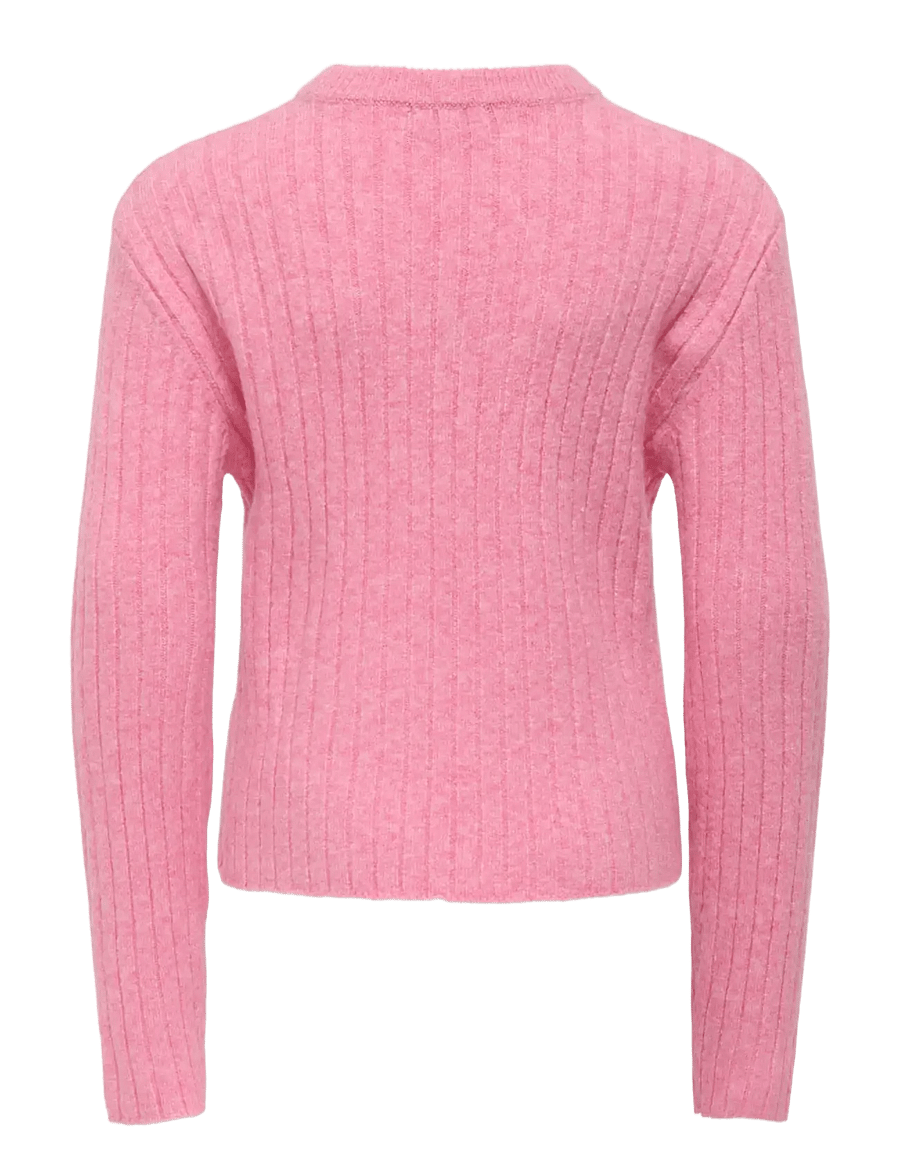 Kids Only - KOGJEANETT LIFE LS RIB O-NECK CP KNT - pulls - sea pink - 1