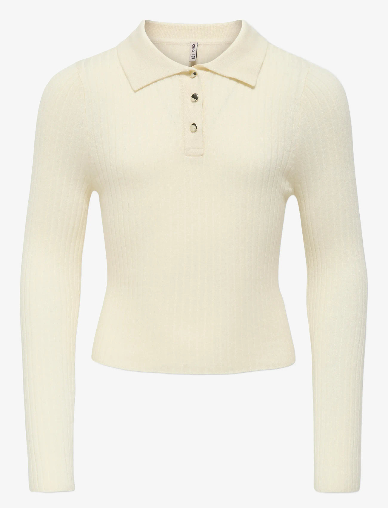 Kids Only - KOGMILA LS RIB BUTTON POLO NECK CP KNT - pulls - birch - 1
