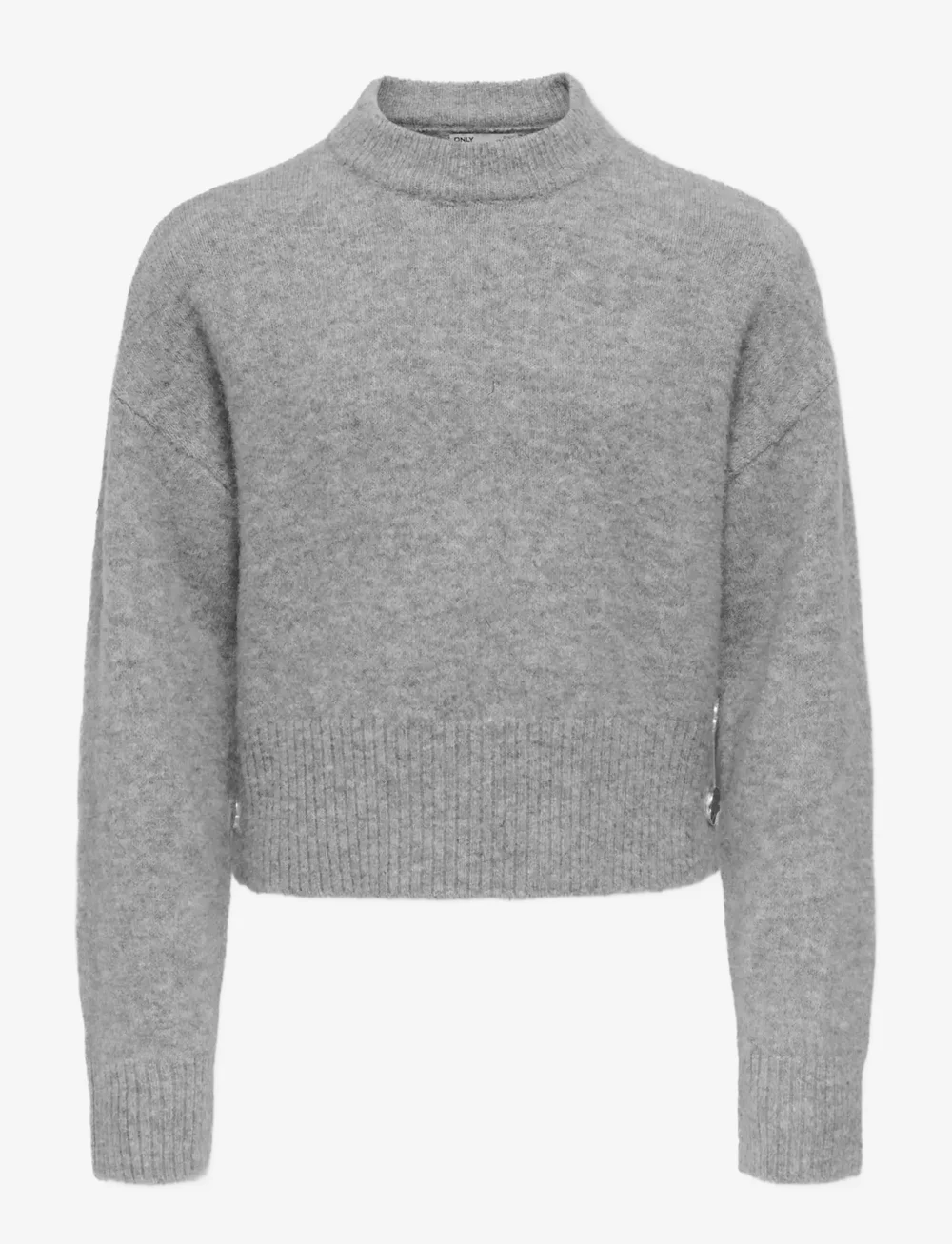 Kids Only - KOGRENE LIFE LS BUTTON O-NECK CP KNT - trøjer - medium grey melange - 0