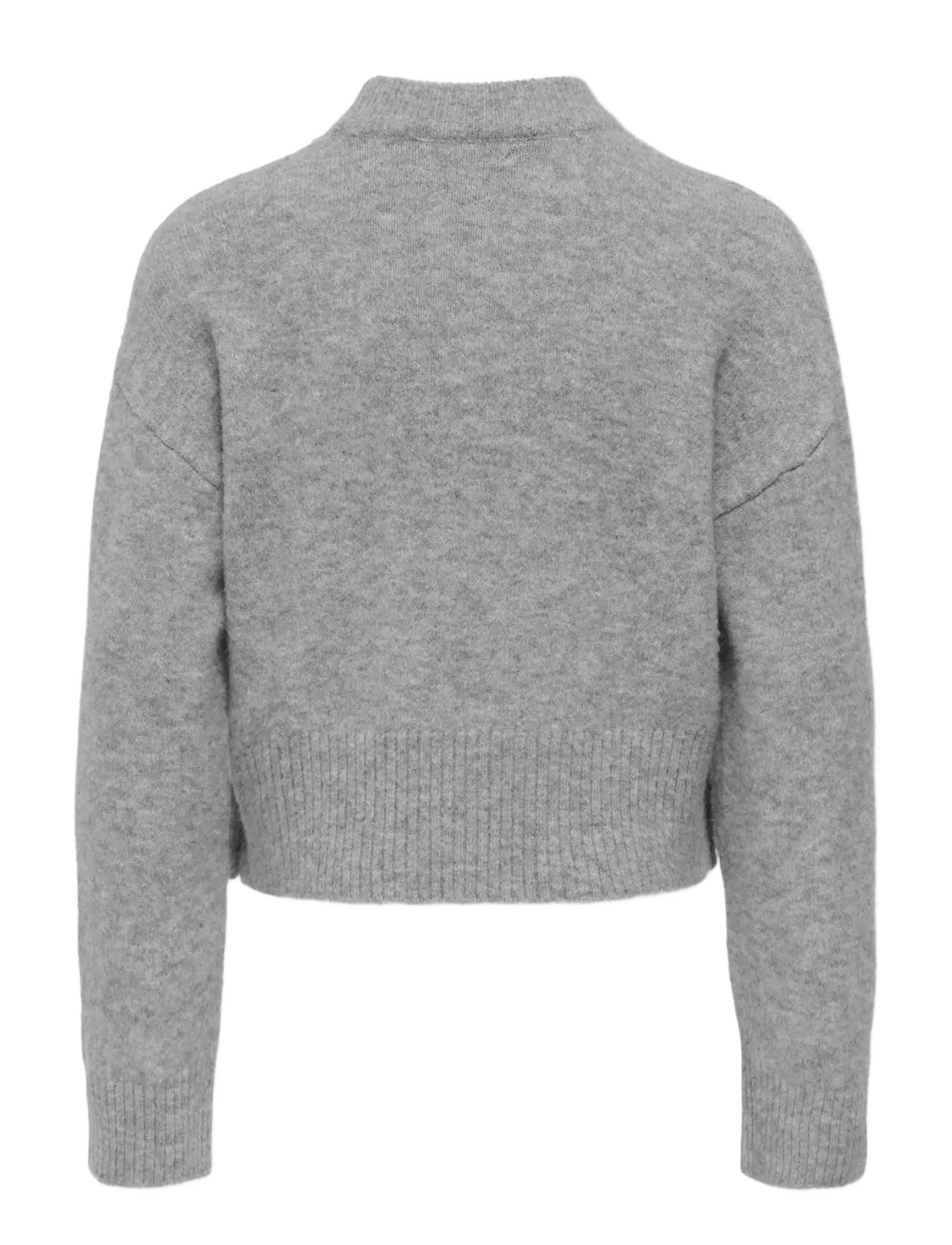Kids Only - KOGRENE LIFE LS BUTTON O-NECK CP KNT - džemperiai - medium grey melange - 1