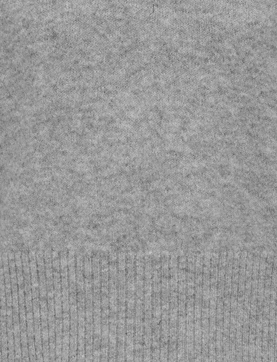 Kids Only - KOGRENE LIFE LS BUTTON O-NECK CP KNT - džemperiai - medium grey melange - 2