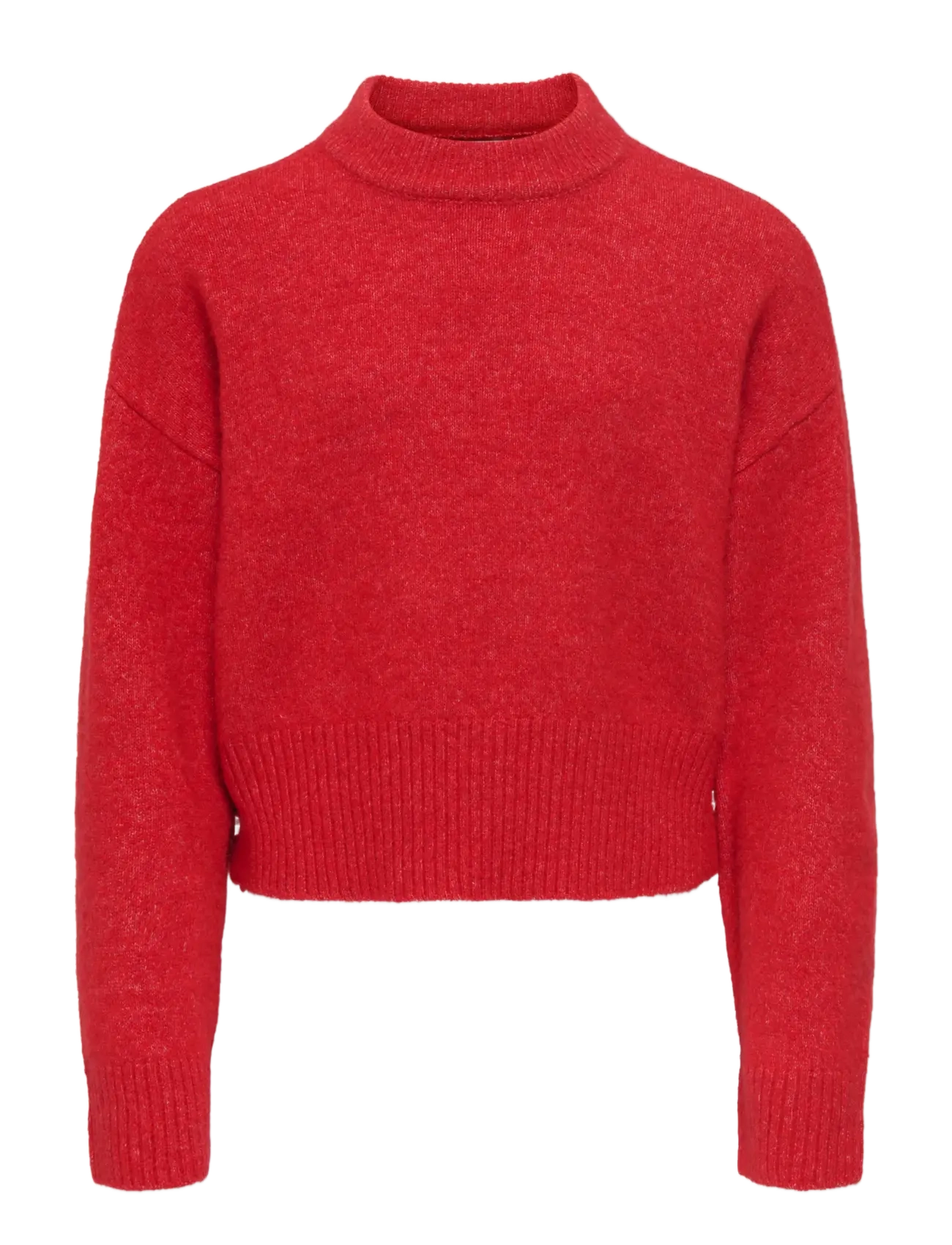 Kids Only KOGRENE LIFE LS BUTTON O-NECK CP KNT - Oberteile - SALSA / red
