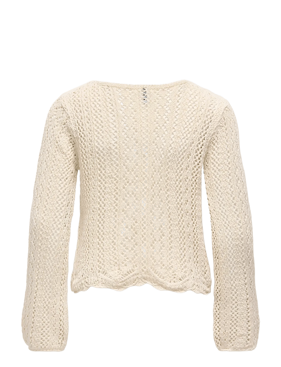 Kids Only - KOGNOLA WA LIFE L/S PULLOVER KNT - pullover - ecru - 2