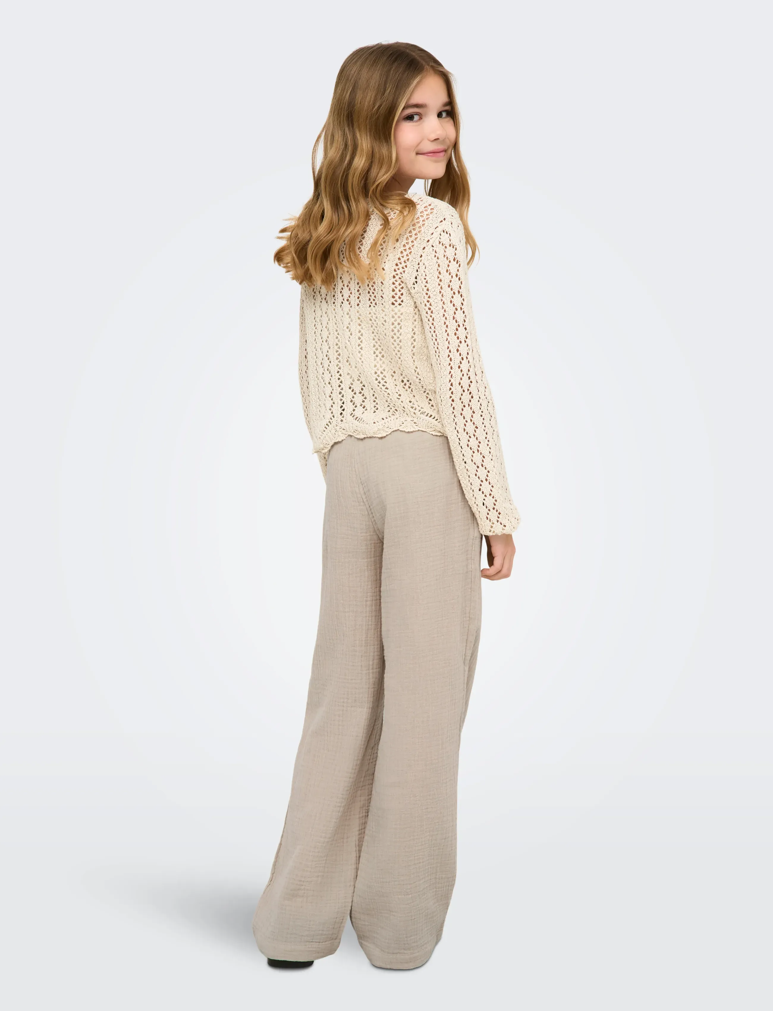 Kids Only - KOGNOLA WA LIFE L/S PULLOVER KNT - pullover - ecru - 3