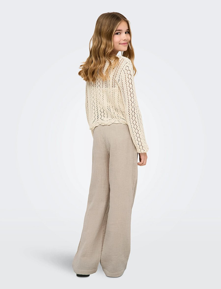 Kids Only - KOGNOLA WA LIFE L/S PULLOVER KNT - pullover - ecru - 3