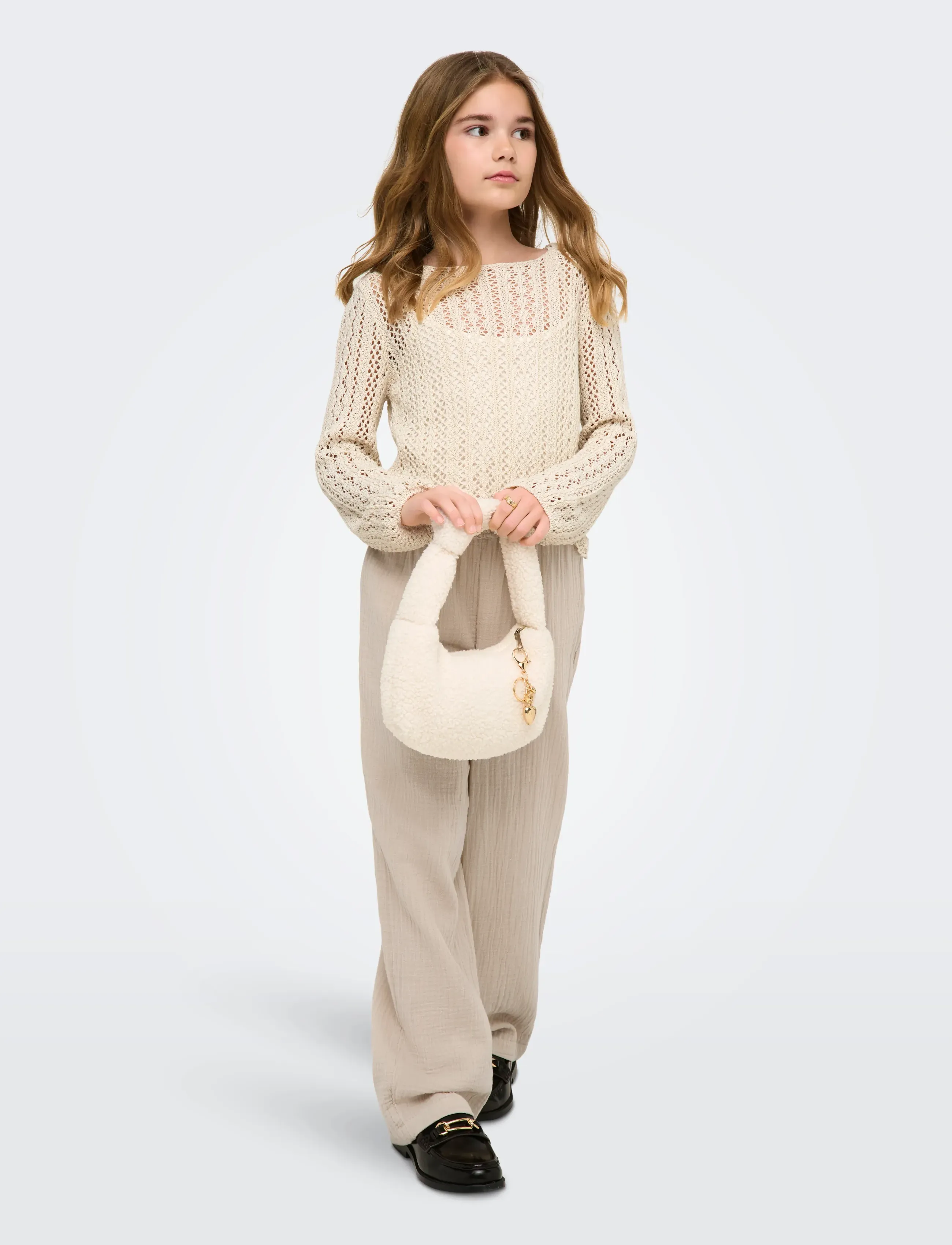 Kids Only - KOGNOLA WA LIFE L/S PULLOVER KNT - pullover - ecru - 4