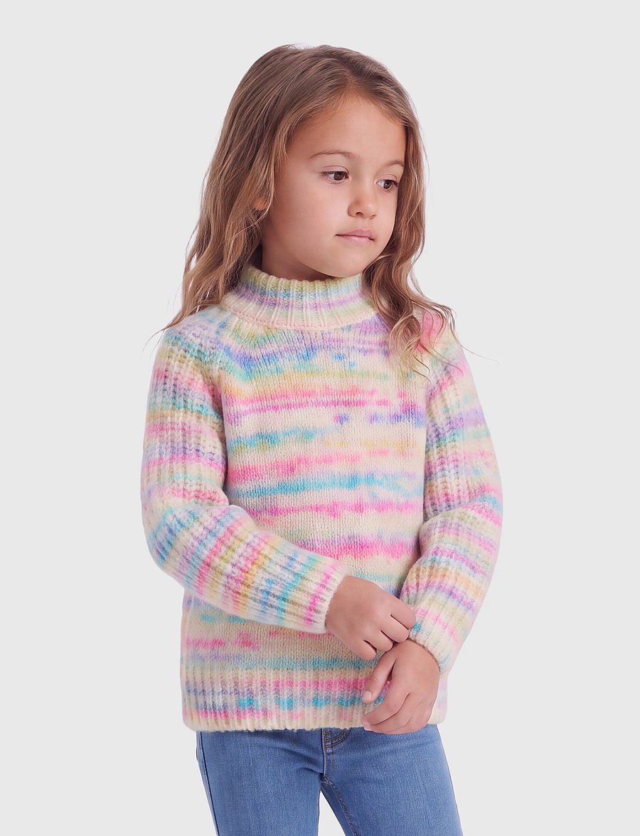 Kids Only - KMGCARMA-LIA L/S O-NECK CP KNT - stickade tröjor - pumice stone - 0