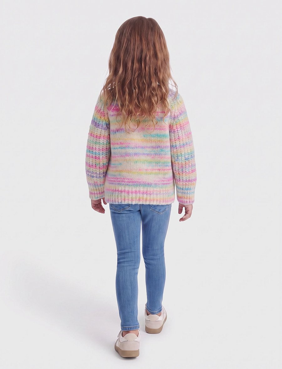 Kids Only - KMGCARMA-LIA L/S O-NECK CP KNT - stickade tröjor - pumice stone - 3