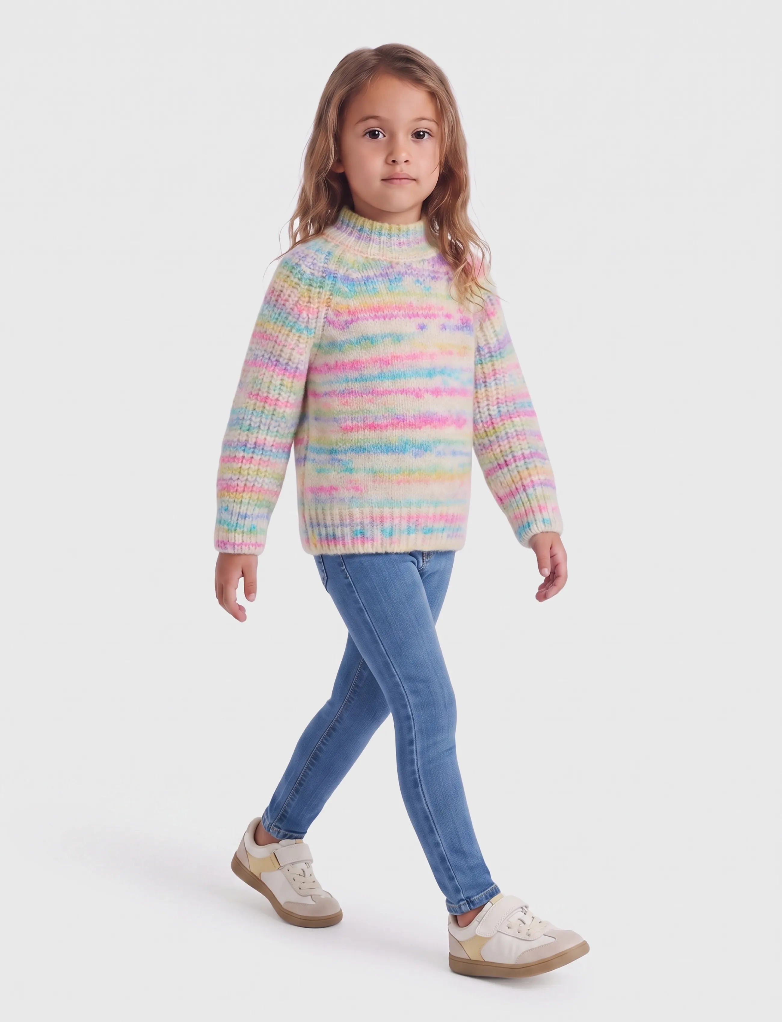 Kids Only - KMGCARMA-LIA L/S O-NECK CP KNT - stickade tröjor - pumice stone - 4