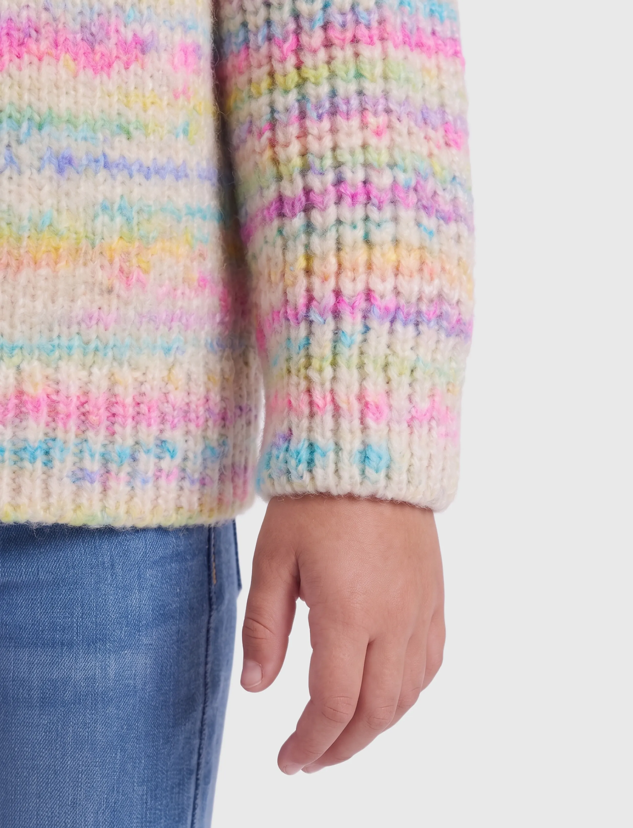Kids Only - KMGCARMA-LIA L/S O-NECK CP KNT - stickade tröjor - pumice stone - 5