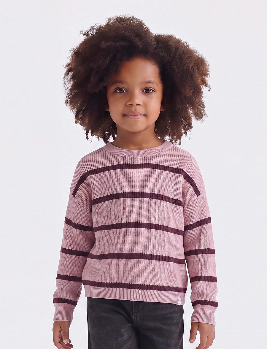 Kids Only - KMGFRANCA LIFE SHORT LS STRIPE KNT NOOS - pullover - keepsake lilac - 0