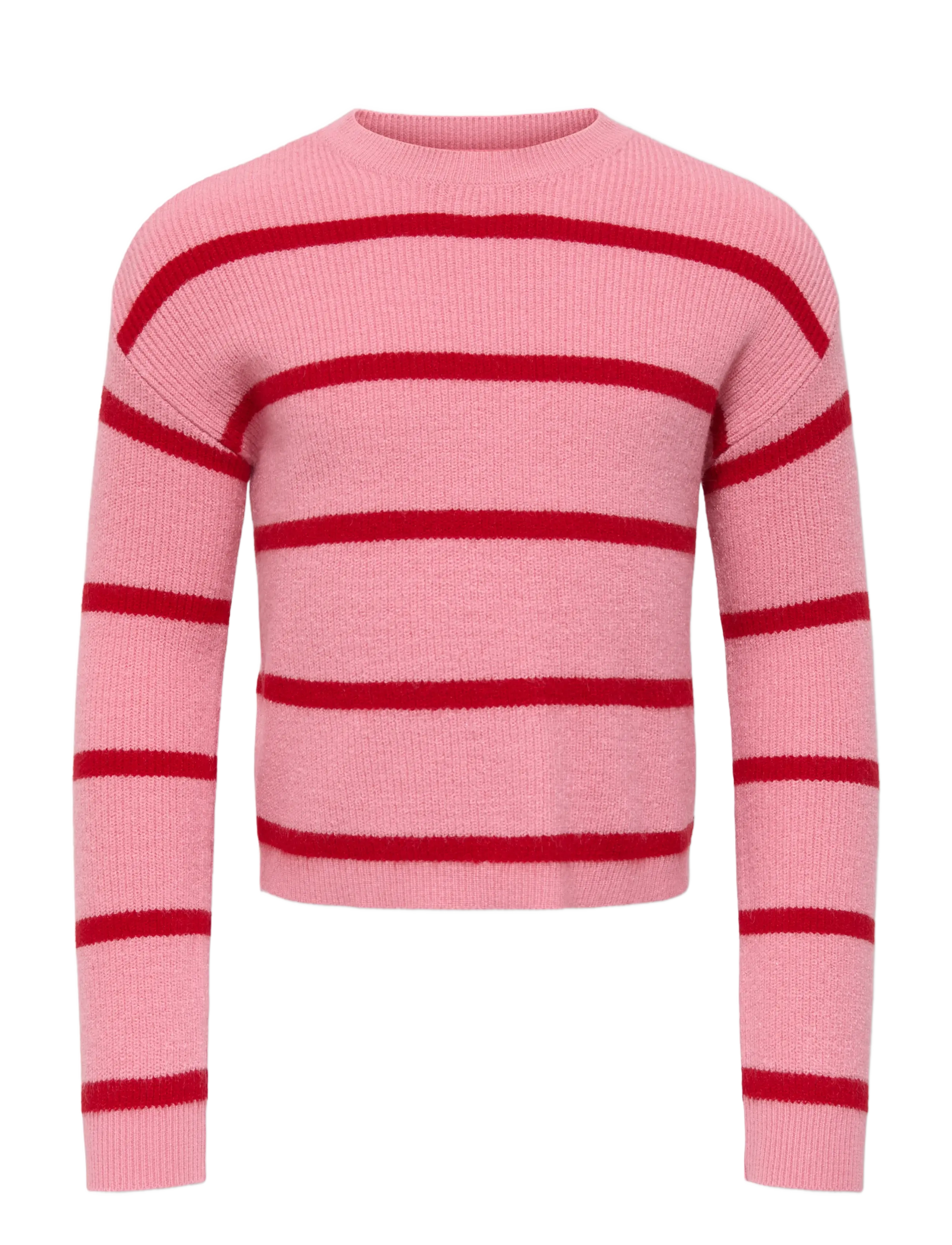 Kids Only KMGFRANCA LIFE SHORT LS STRIPE KNT NOOS - Kudumid - SEA PINK / pink/rose