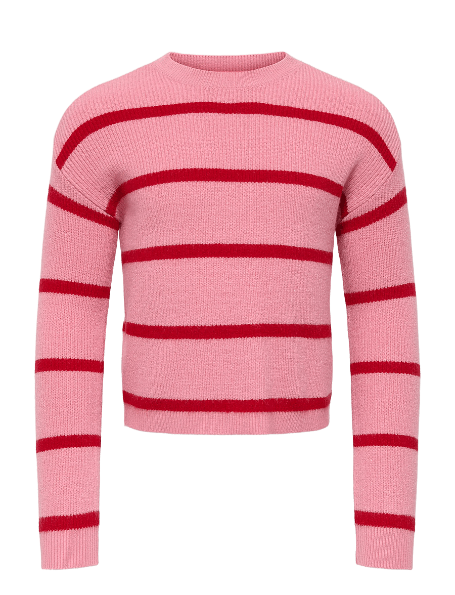 Kids Only - KMGFRANCA LIFE SHORT LS STRIPE KNT NOOS - sea pink - 1