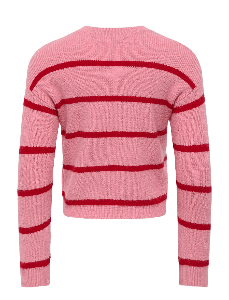 Kids Only - KMGFRANCA LIFE SHORT LS STRIPE KNT NOOS - sea pink - 2