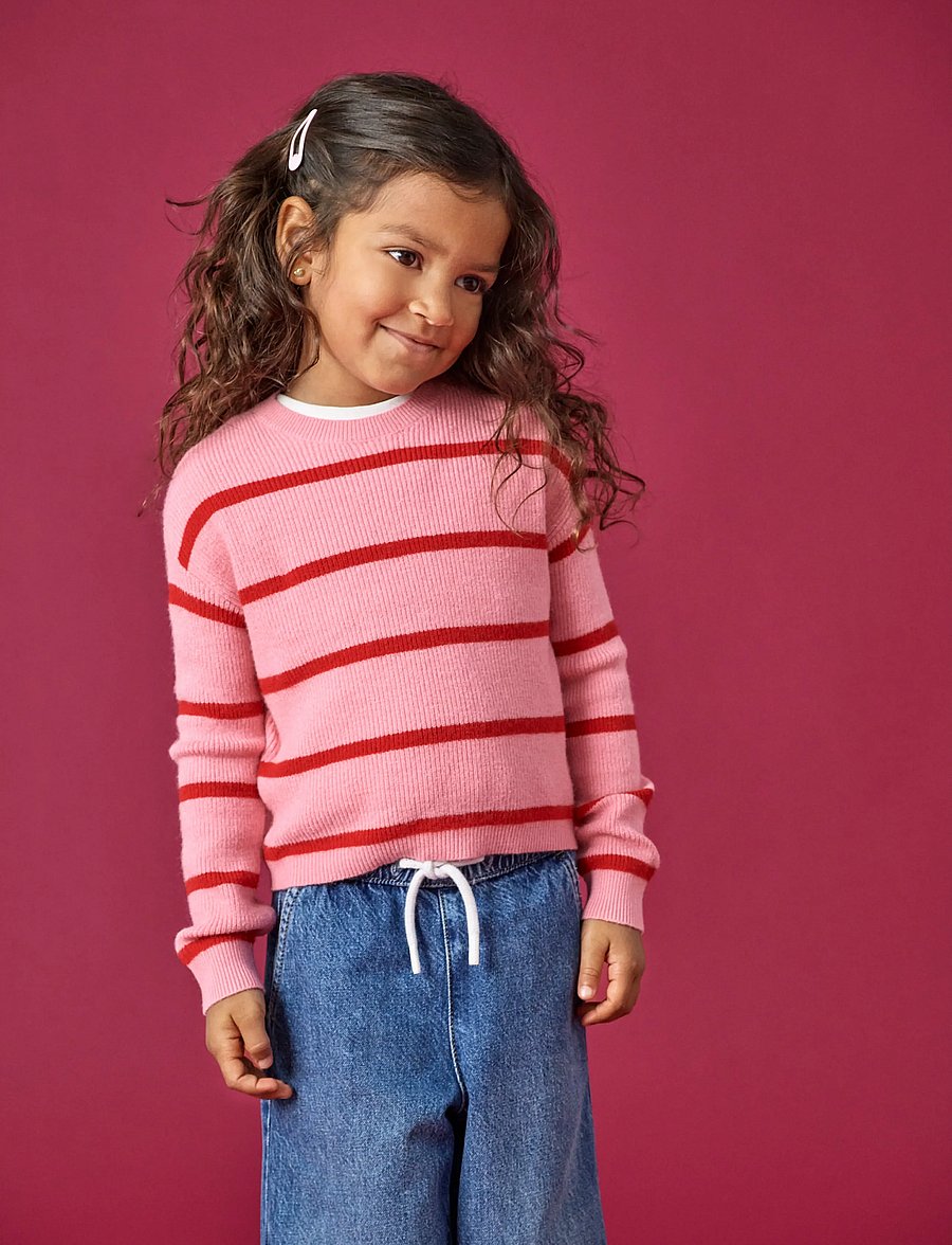 Kids Only - KMGFRANCA LIFE SHORT LS STRIPE KNT NOOS - sea pink - 0