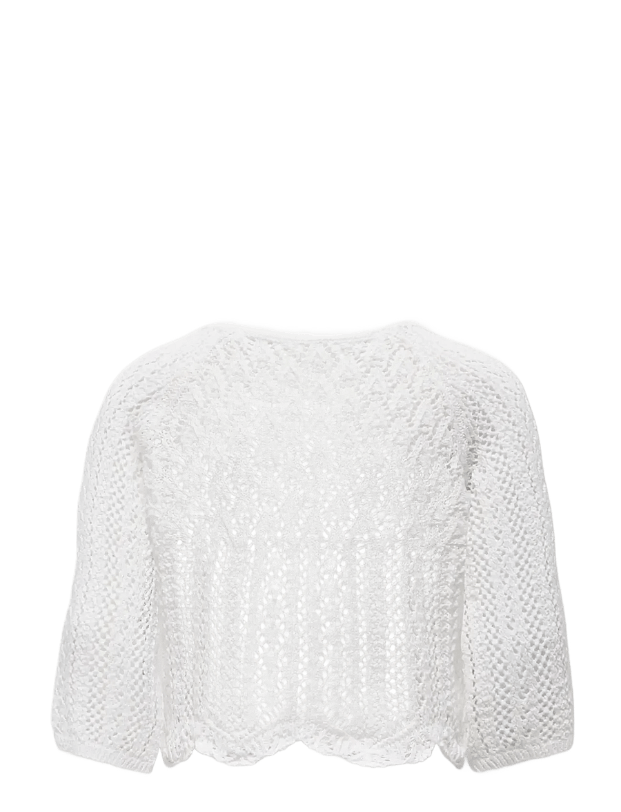 Kids Only - KOGNOLA LIFE 3/4 PULLOVER KNT NOOS - džemperi - cloud dancer - 1
