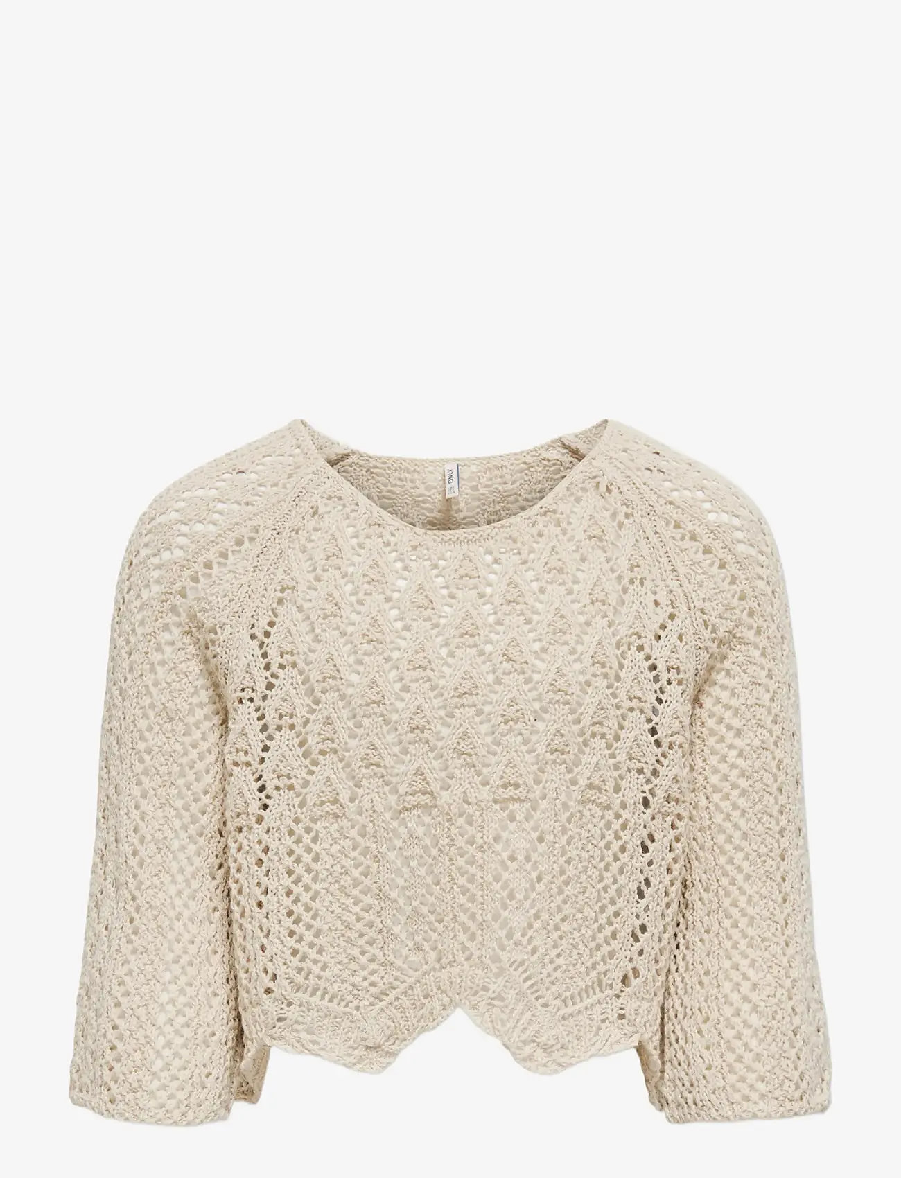 Kids Only - KOGNOLA LIFE  3/4 PULLOVER KNT NOOS - stickade tröjor - pumice stone - 0